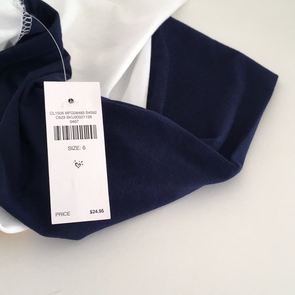 new with tags sequin sparkly rugby style long sleeves soccer t-shirt size 6 - Picture 6 of 6